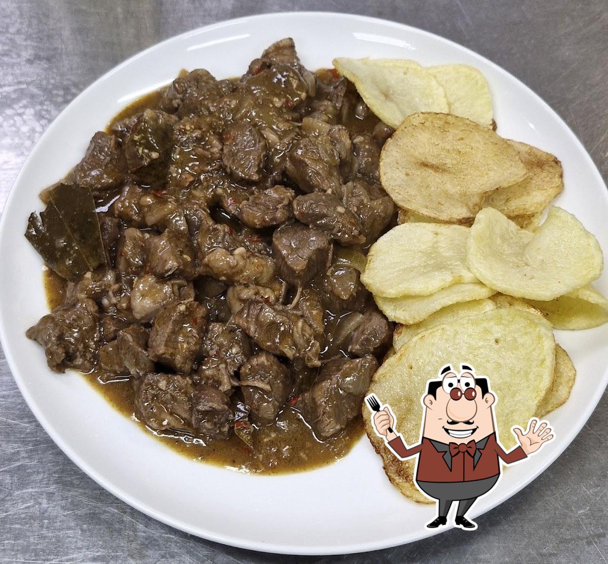 Portuguese dishes prepared for service